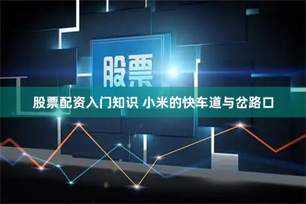 股票配资入门知识 小米的快车道与岔路口